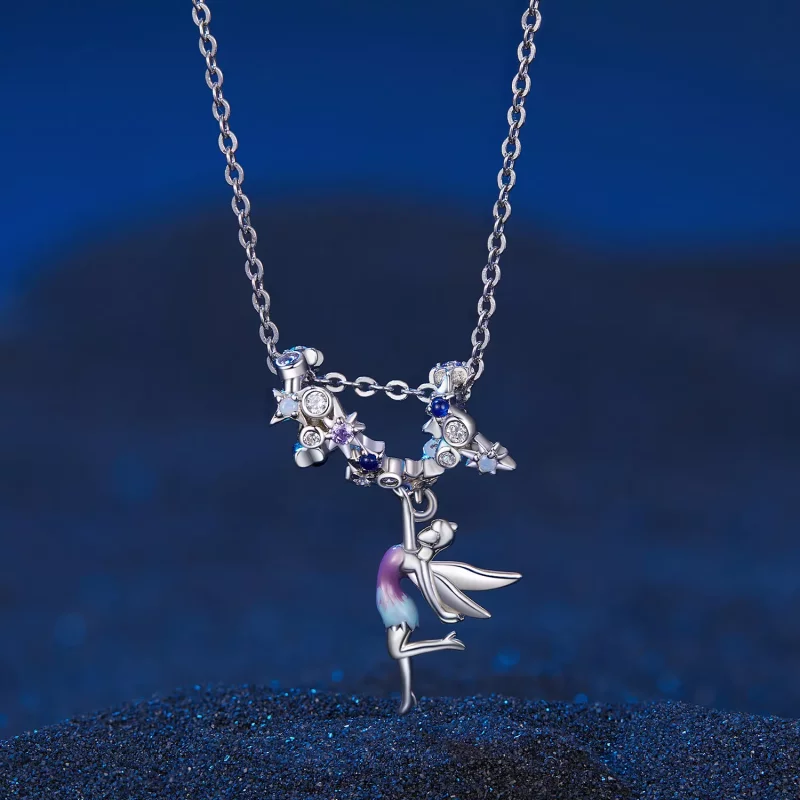 (imagen para) Pulsera estilo Pandora con encanto de Elfos del Día y la Noche - SCC2552 - Ver 2