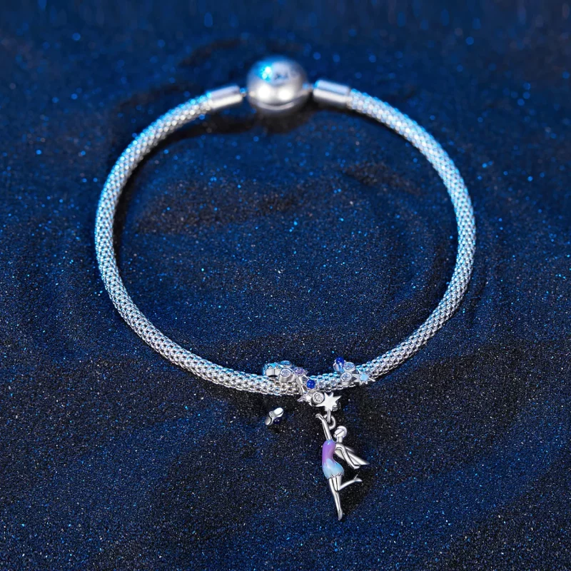 (imagen para) Pulsera estilo Pandora con encanto de Elfos del Día y la Noche - SCC2552 - Ver 3