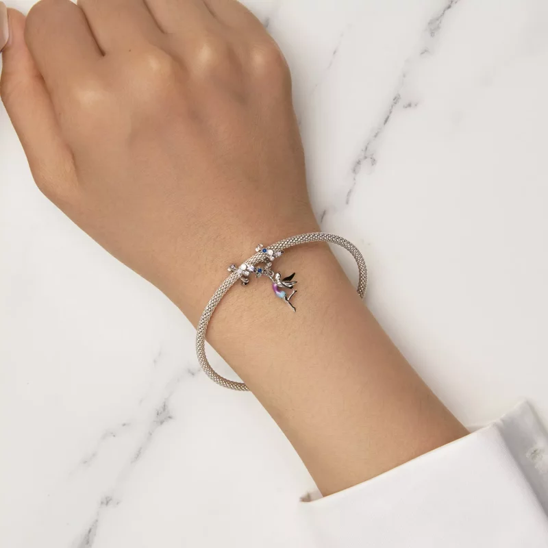 (imagen para) Pulsera estilo Pandora con encanto de Elfos del Día y la Noche - SCC2552 - Ver 5