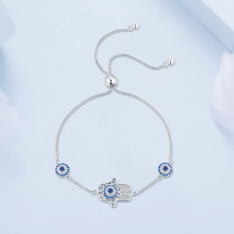 (imagen para) Pulsera estilo Pandora con Mano de Fátima - BSB140 - Ver 2