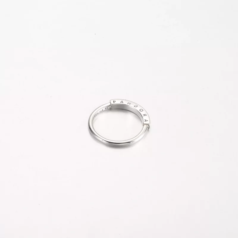(imagen para) Anillo con pavé de identificación de la firma Pandora - 192283C01 - Ver 4