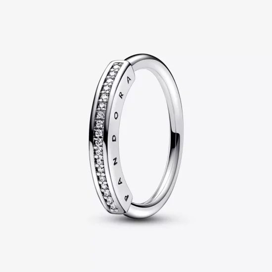 (imagen para) Anillo con pavé de identificación de la firma Pandora - 192283C01