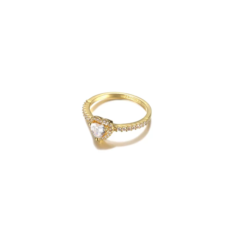 (imagen para) Anillo de corazón elevado PANDORA - 159139C01 - Ver 3