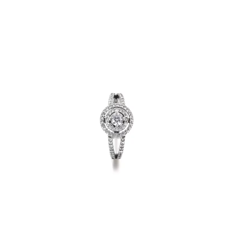 (imagen para) Anillo de doble halo brillante de PANDORA - 199408C01 - Ver 5