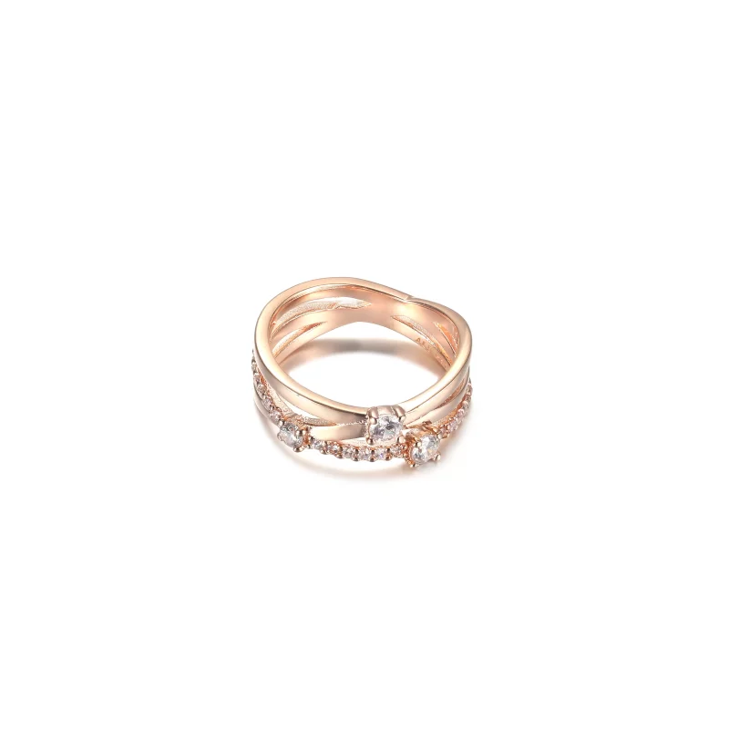 (imagen para) Anillo de triple banda brillante de PANDORA - 189400C01 - Ver 5
