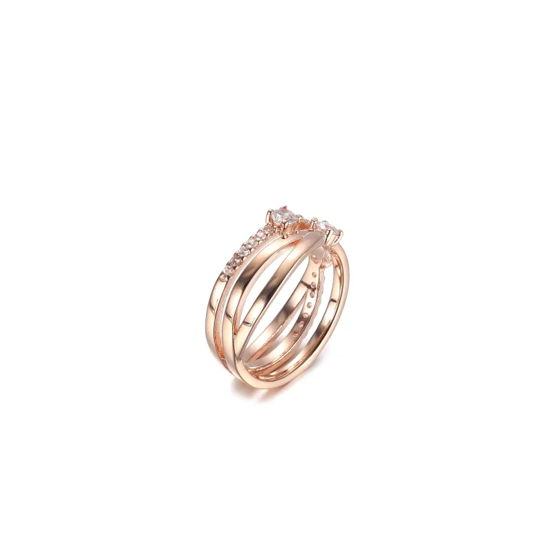(imagen para) Anillo de triple banda brillante de PANDORA - 189400C01 - Ver 6