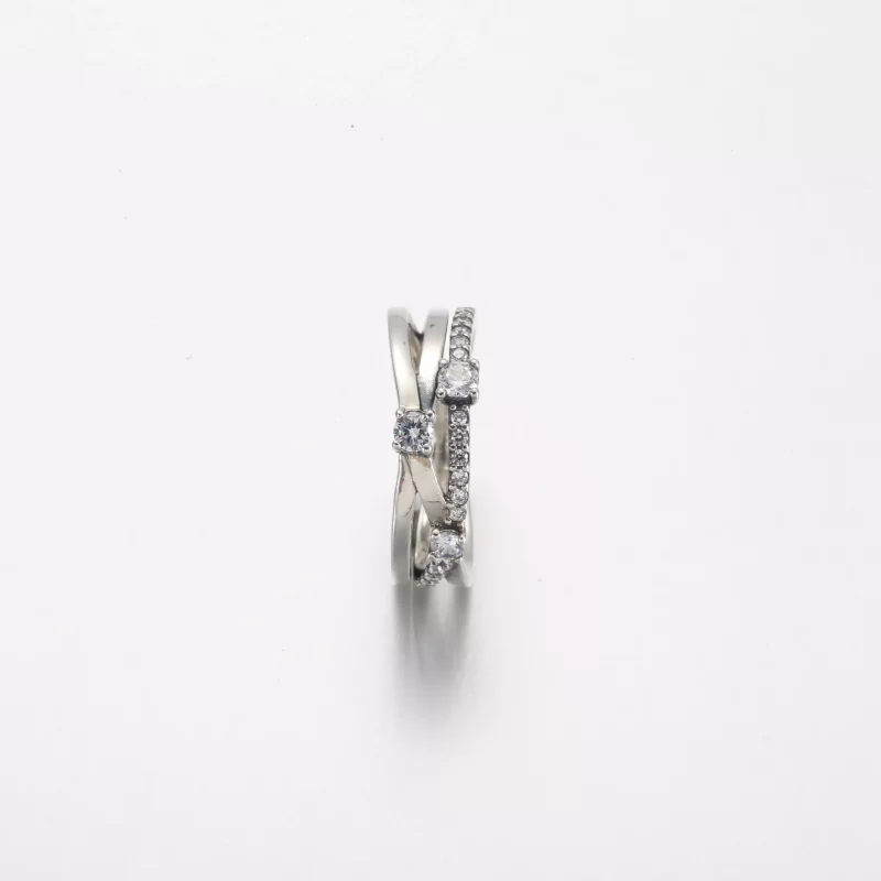 (imagen para) Anillo de triple banda brillante de Pandora - 199400C01 - Ver 5