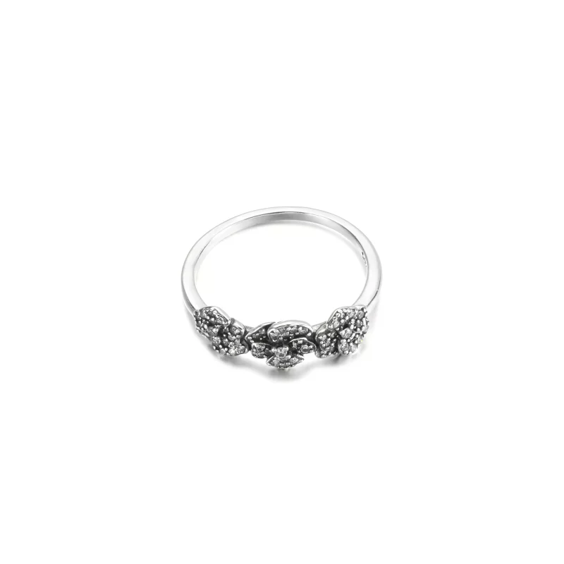 (imagen para) Anillo de triple flor de pensamiento PANDORA - 190786C01 - Ver 3