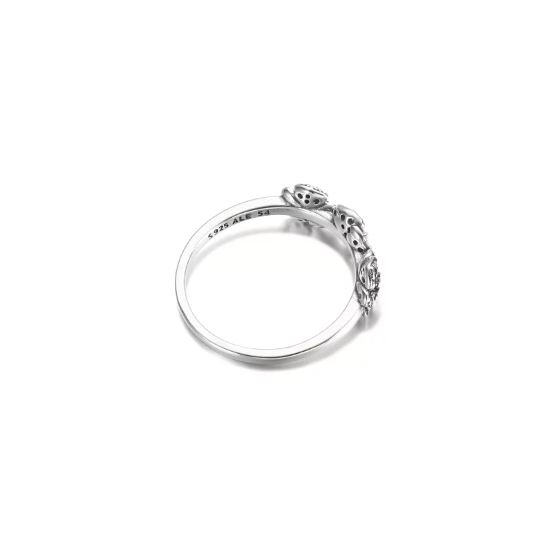 (imagen para) Anillo de triple flor de pensamiento PANDORA - 190786C01 - Ver 4