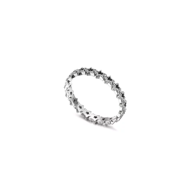 (imagen para) Anillo PANDORA Banda de Estrellas Asimétricas - 190029C00 - Ver 4