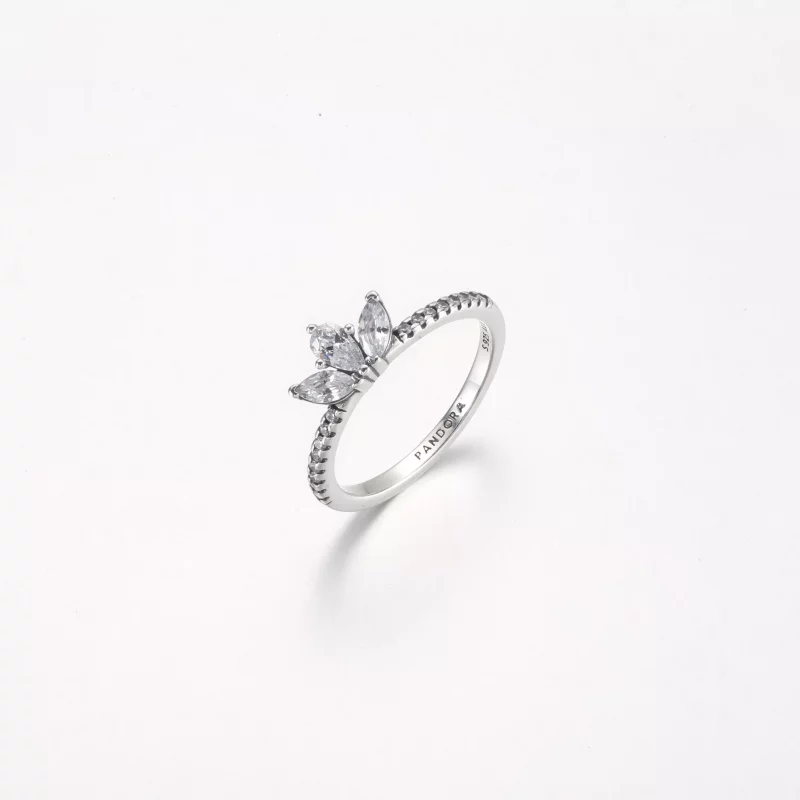 (imagen para) Anillo Pandora con racimo de herbario brillante - 192392C01 - Ver 2