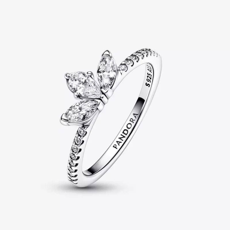 (imagen para) Anillo Pandora con racimo de herbario brillante - 192392C01 - Ver 8