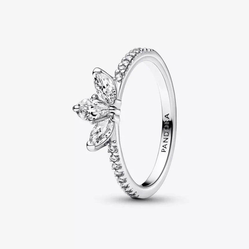 (imagen para) Anillo Pandora con racimo de herbario brillante - 192392C01
