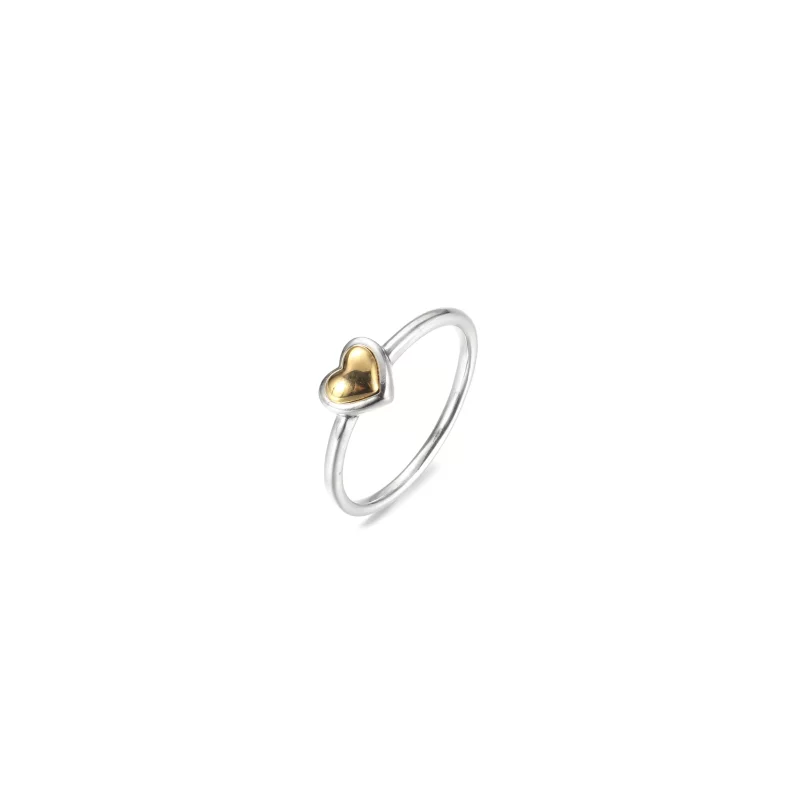 (imagen para) Anillo PANDORA Domed Golden Heart - 199396C00 - Ver 3