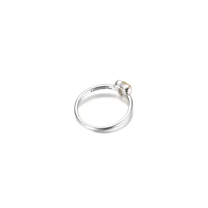 (imagen para) Anillo PANDORA Domed Golden Heart - 199396C00 - Ver 4