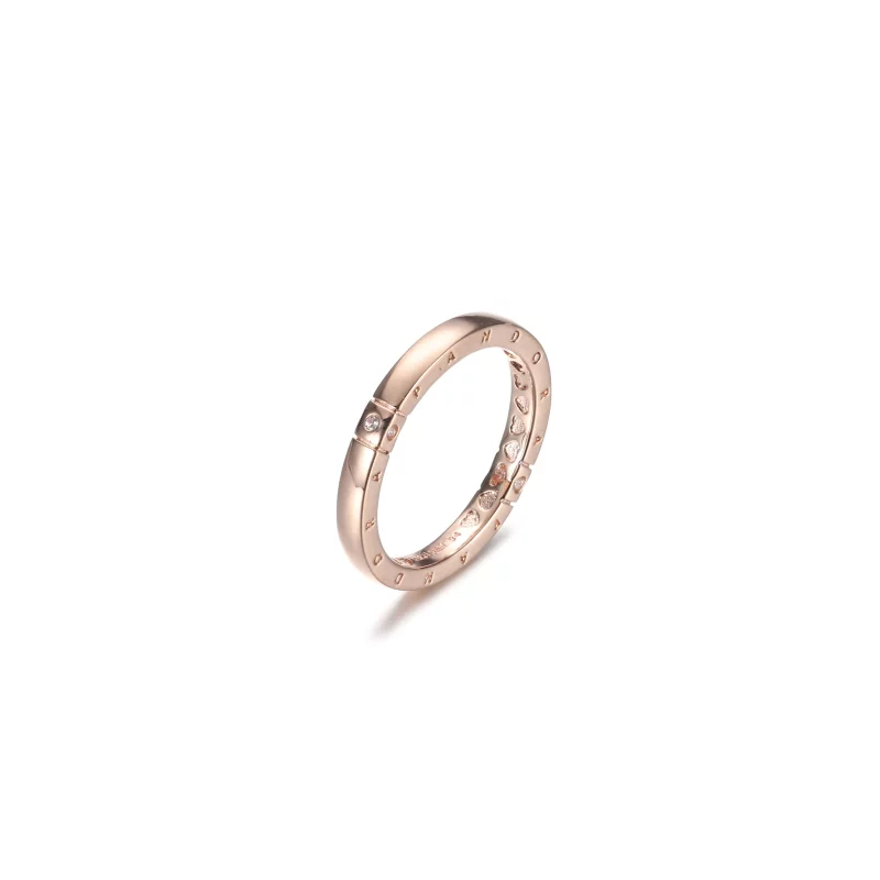 (imagen para) Anillo PANDORA Logo & Hearts - 189482C01 - Ver 2