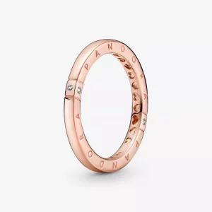 (imagen para) Anillo PANDORA Logo & Hearts - 189482C01