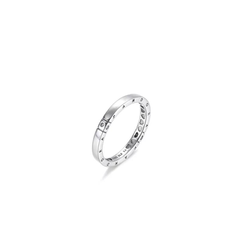 (imagen para) Anillo PANDORA Logo & Hearts - 199482C01 - Ver 2