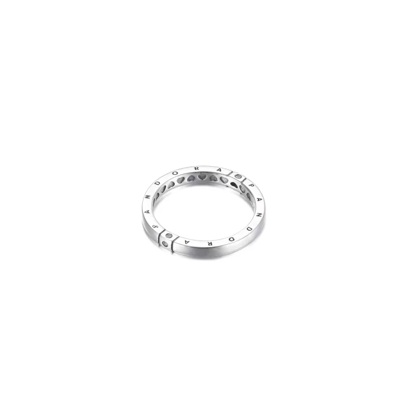 (imagen para) Anillo PANDORA Logo & Hearts - 199482C01 - Ver 3