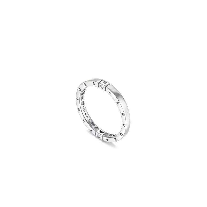 (imagen para) Anillo PANDORA Logo & Hearts - 199482C01 - Ver 4
