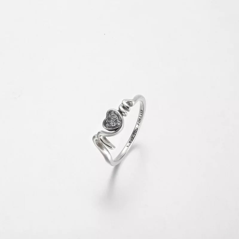 (imagen para) Anillo Pandora Mom con corazón pavé - 191149C01 - Ver 2