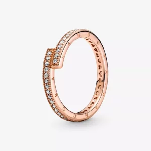 (imagen para) Anillo PANDORA Sparkling Overlapping - 189491C01
