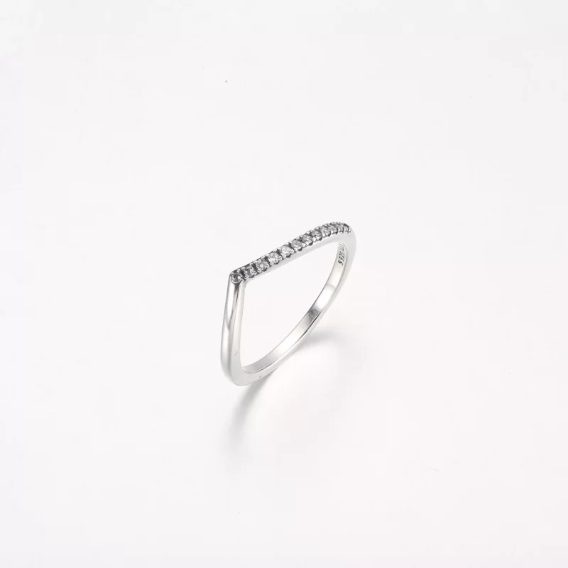 (imagen para) Anillo Pandora Timeless Wish con medias luces brillantes - 192394C01 - Ver 2