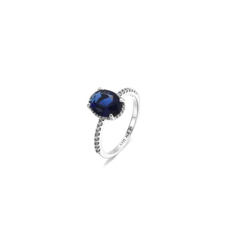 (imagen para) Anillo resplandeciente con halo de declaración PANDORA - 190056C01 - Ver 2