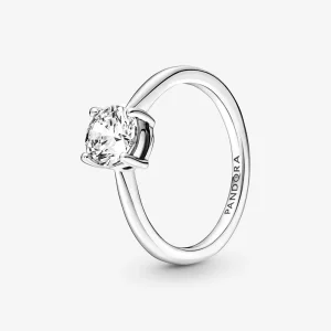 (imagen para) Anillo solitario brillante PANDORA - 190052C01