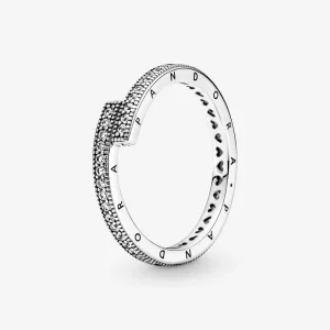 (imagen para) Anillo superpuesto brillante PANDORA - 199491C01