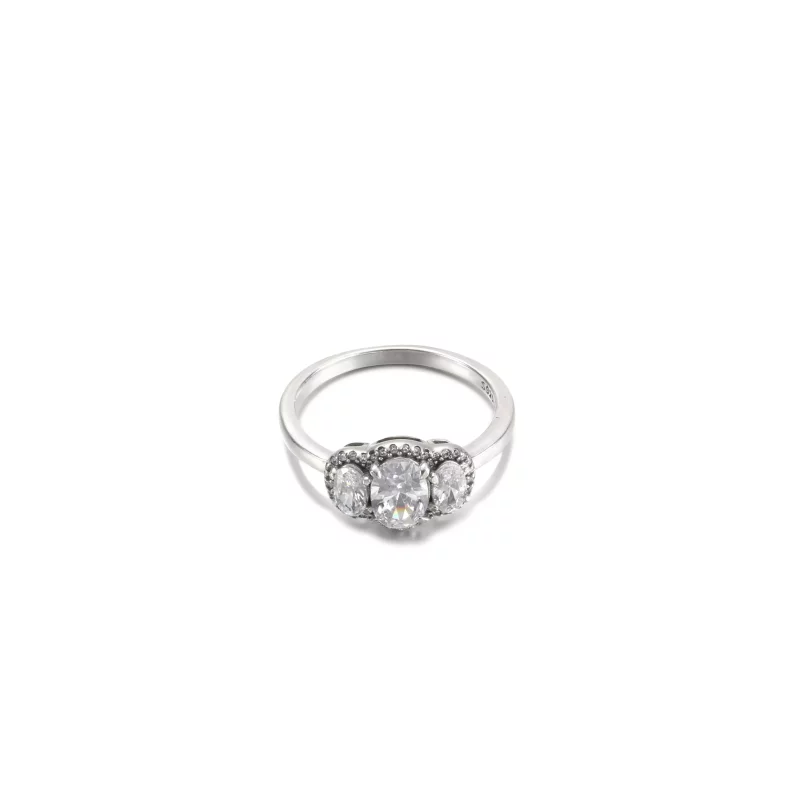 (imagen para) Anillo vintage de tres piedras de PANDORA - 190049C01 - Ver 3