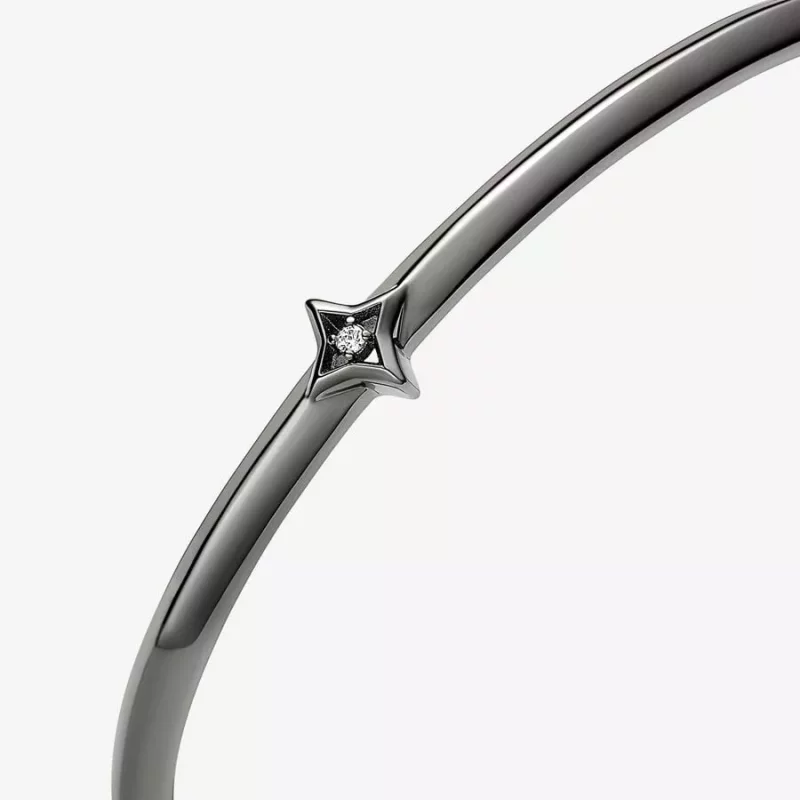 (imagen para) Brazalete abierto con estrella brillante de Pandora - 542767C01 - Ver 2