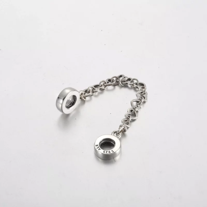 (imagen para) Cadena de seguridad con corazones entrelazados de Pandora - 792274C00 - Ver 3