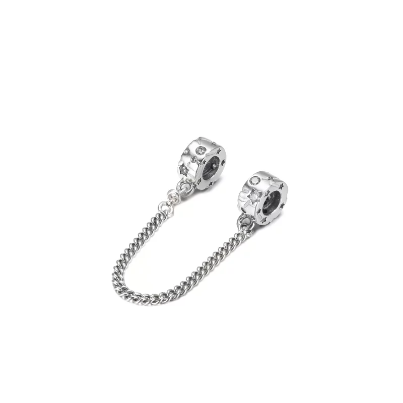 (imagen para) Cadena de seguridad PANDORA Estrellas y Galaxia - 790011C01 - Ver 2