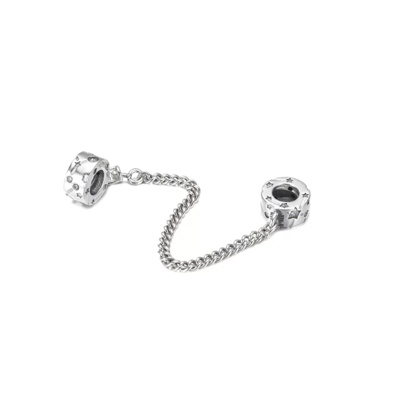 (imagen para) Cadena de seguridad PANDORA Estrellas y Galaxia - 790011C01 - Ver 5