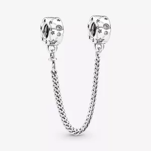 (imagen para) Cadena de seguridad PANDORA Estrellas y Galaxia - 790011C01