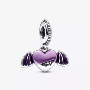 (imagen para) Charm colgante con corazón alado de vampiro de Pandora - 792290C01