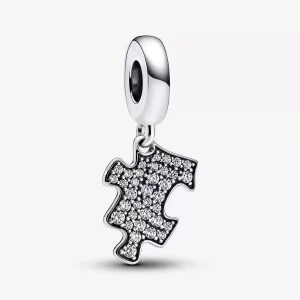 (imagen para) Charm colgante con pieza de rompecabezas brillante de Pandora - 792241C01