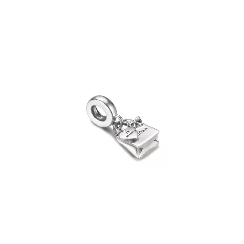 (imagen para) Charm colgante de bolsa de compras de Pandora - 799536C00 - Ver 3