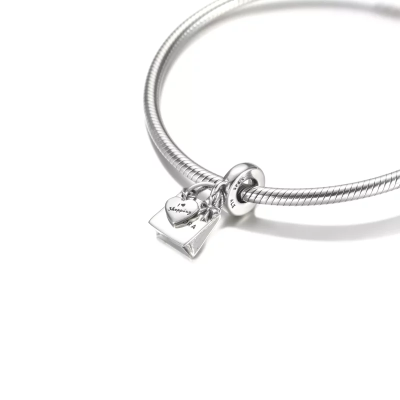 (imagen para) Charm colgante de bolsa de compras de Pandora - 799536C00 - Ver 5