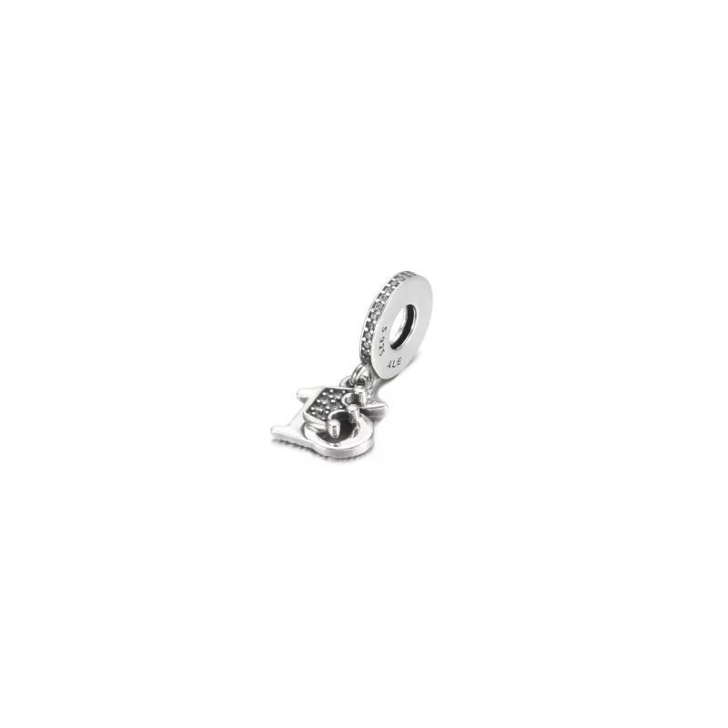 (imagen para) Charm colgante de cumpleaños número 15 de PANDORA - 799540C01 - Ver 3
