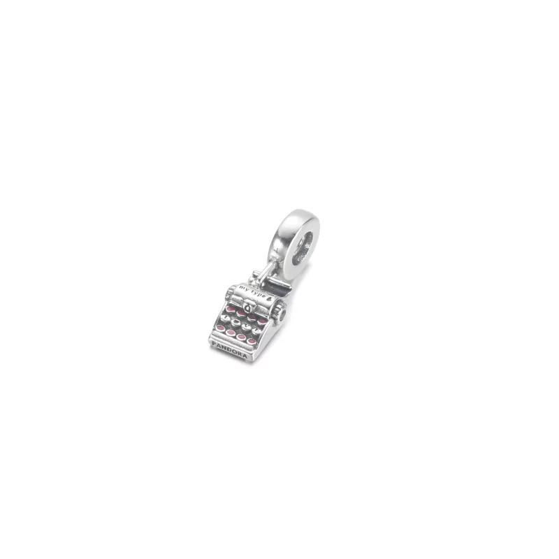 (imagen para) Charm colgante de máquina de escribir PANDORA - 790069C01 - Ver 2