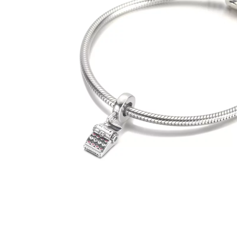 (imagen para) Charm colgante de máquina de escribir PANDORA - 790069C01 - Ver 5