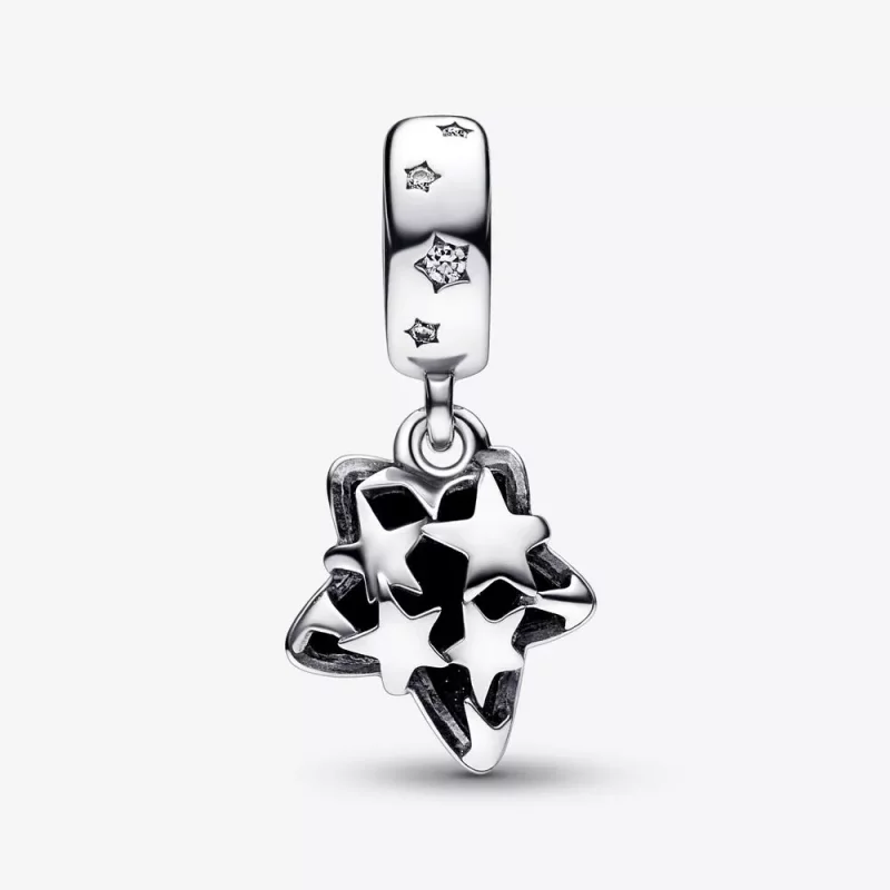(imagen para) Charm colgante de Murano con estrella de galaxia celestial de Pandora - 792368C0 - Ver 5