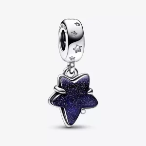(imagen para) Charm colgante de Murano con estrella de galaxia celestial de Pandora - 792368C01