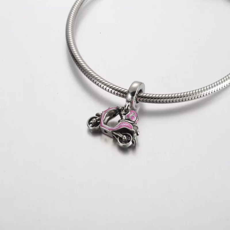 (imagen para) Charm colgante de patinete rosa de Pandora - 791057C01 - Ver 5