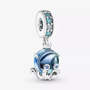 (imagen para) Charm colgante de pulpo de cristal de Murano de Pandora - 791694C01