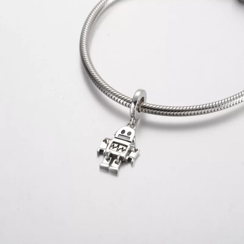 (imagen para) Charm colgante de robot Bestie Bot de Pandora - 792250C01 - Ver 4