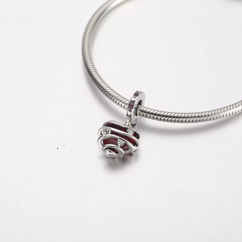 (imagen para) Charm colgante en espiral con forma de corazón Reveal Your Love de Pandora - 791 - Ver 4