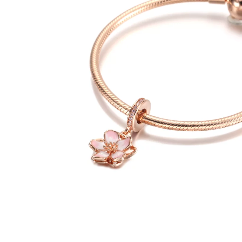 (imagen para) Charm colgante PANDORA Cherry Blossom - 780667C01 - Ver 5